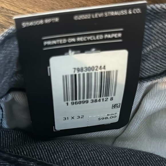 Levi's® Premium 501® '93 Straight Fit Men’s Jeans Gaze at Abyss - Grey - Picture 11 of 16